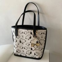 TOP☆Snoopy Cartoon Bag for Women Tote Bag Canvas Handbag Fashion Shoulder Bag