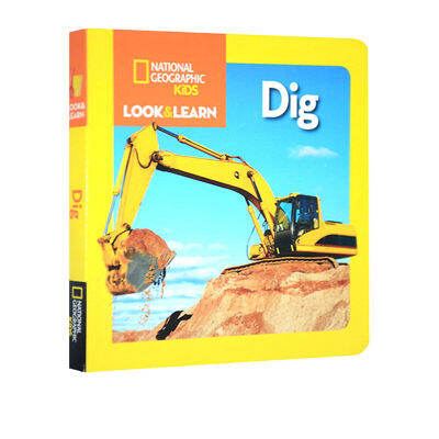 National Geographic Kids look and learn dig cardboard book childrens Encyclopedia in English