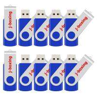 J-boxing USB Flash Drive Metal 256MB Pendrive Folding Small Capacity 256 mb USB Memory Stick for Sewing Machine Computer Blue