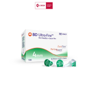Kim bút tiêm insulin BD Ultra-FineTM 4mmx32GX100 cây dành cho người tiểu