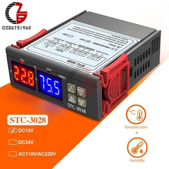 110V 220V 12V 24V Digital Temperature Humidity Controller Thermometer