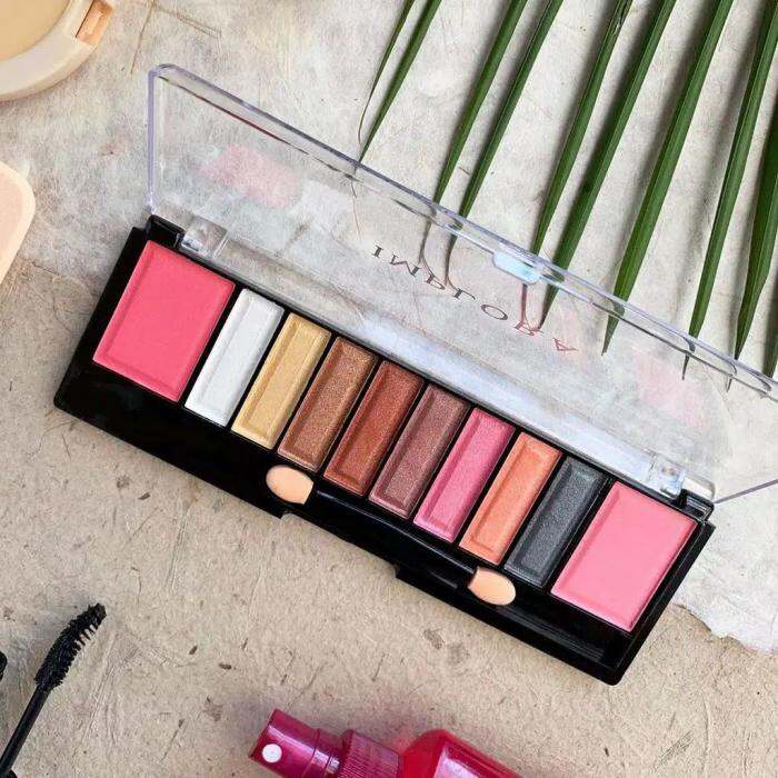 Implora Eyeshadow and Blush On Make Up Palette 10 Warna (BPOM) Lazada
