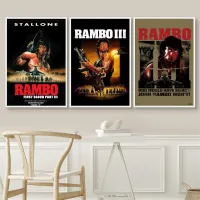 Rambo III ภาพยนตร์ผนังศิลปะ24x36ผ้าใบโปสเตอร์ตกแต่งของขวัญส่วนบุคคลที่ทันสมัยครอบครัวห้องนอนจิตรกรรม