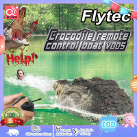 Flytec V005 2.4GHz RC จำลองรีโมทคอนโทรลเรือ Croscodilian สปีดโบ๊ทของเล่นสระว่ายน้ำ