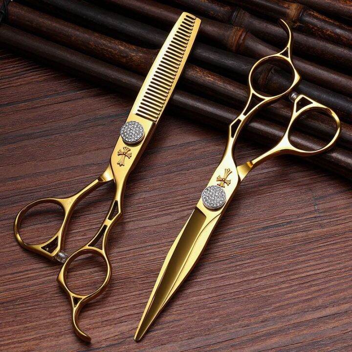 high-end-authentic-japanese-import-steel-man-hairdressing-scissors-professional-hairdresser-barber-special-flat-scissors-tooth-scissors-thinning-set