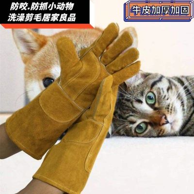 High-end Original Cat anti-scratch gloves gloves training dog pet anti-bite hands long-haired squirrel hedgehog thickened anti-scratch gloves genuine