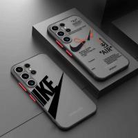 Phone Case for Samsung Note 20 Ultra 10 Plus S23 S22 S21 S20 FE S10E S10 Matte Funda Ins Street Sports Brand Sneakers Labels Phone Cases