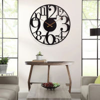 ?Dream Best? Modern Internet Celebrity Light Luxury Iron Art Wall Clock Household Round Large Digital Creative Clock Porch Fashion Pendant Mute Clock