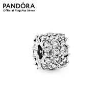 Pandora Sterling silver charm with clear cubic zirconia เครื่องประดับ   ชาร์ม ชาร์มสีเงิน สีเงิน ชาร์มเงิน เงิน ชาร์มสร้อยข้อมือ ชาร์มแพนดอร่า แพนดอร่า