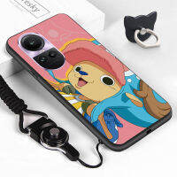 Casing Ponsel เคสสำหรับ OPPO Reno10 5G OPPOReno10 Pro 5G เคสเคสยางกันกระแทก TPU อะนิเมะเคสครอบโทรศัพท์ซิลิโคนขอบนิ่ม (แหวนใส่นิ้ว + เชือกเส้นเล็ก)