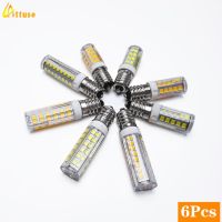 [HOT QQZIWWUJJWG 104] 6ชิ้น/ล็อตหลอดไฟ LED E14 3W 4W 5W 7W AC220V 230V 240V Bombillas ไฟ LED ข้าวโพดหลอดไฟ SMD2835เทียนคริสตัลสำหรับโคมไฟระย้า