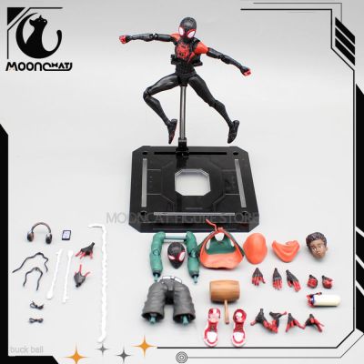 ZZOOI ML Legends Spider Man Action Figure Across the Spider-Verse SV SHF Miles Morales PVC Figures Collection Figurine Toys Kids Gift