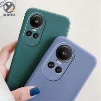 XICCI สำหรับ OPPO Reno 10 5G/Reno 10Pro 5G เคสโทรศัพท์ซิลิโคนเหลวให้ความรู้สึกสบายบางเฉียบฝาครอบป้องกันนุ่ม