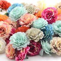 【CC】 30Pcs 6CM High-quality Silk Artificial Flowers Weddings Decoration Garden Furnishings Crafts Fake flower