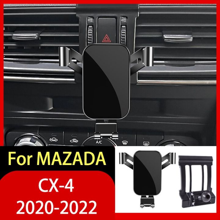 ที่จับโทรศัพท์มือถืออุปกรณ์เสริมสำหรับ MAZADA CX-4 2020 2021 2022ระบบนำทางด้วยแรงโน้มถ่วงกระจกมองหน้ารถยนต์รองรับ GPS