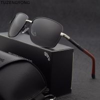 TUZENGYONG Brand Aluminum Sunglasses Polarized Men New UV400 Pilot Sun Glasses With Accessories Unisex driving goggles oculos