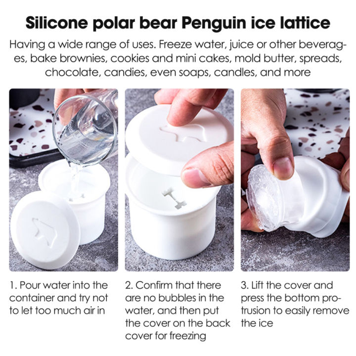 Penguin and Polar Bear Ice Cube Molds