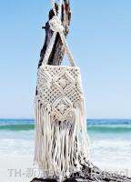 hot【DT】♣♠  Crochet Fringed Shoulder Hand-Woven Beach with Tassel Hippie Crossbody for Outdoor