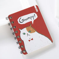 Small Fresh Student Notebook Pocket Notepad Children Cartoon Cute Animal Small Coil Notebook Cat Notepad Learning Stationery