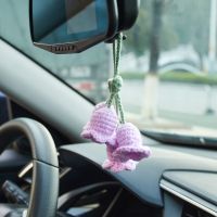 Braided Wire Convallaria Majalis Auto Pendants for Rear View Mirror Hanger Decoration Car Styling Hanging Accessories Ornament