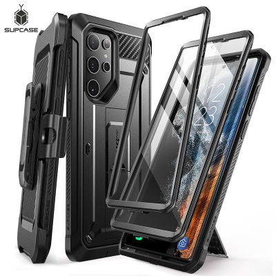 📌ใหม่📌SUPCASE เคสสำหรับ Samsung Galaxy S22พิเศษ2022 UB Pro เคสแบบมีคลิปหนีบเข็มขัดพรมสองชั้นเต็มตัวพร้อมอุปกรณ์ป้องกันหน้าจอในตัว