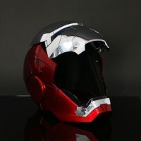 Limited edition Avengers Alliance Iron Man Helmet War Machine Mobile Led Light Eye Sound Control Adult Toy Festival Gift Childre