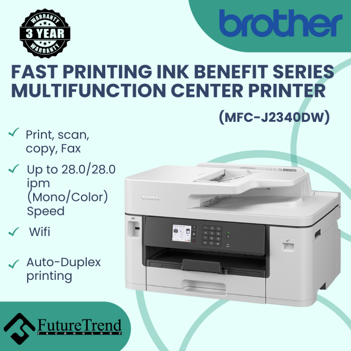 Brother MFC-J2340DW Fast Printing Ink Benefit Series Multifunction ...