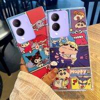 เคสป้องกันซิลิโคนกันกระแทก VivoY17s เคสโทรศัพท์รูปการ์ตูนน่ารักโปร่งใส VIVO Y17S 2023สินค้าใหม่