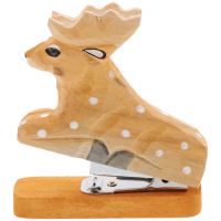 Animal Stapler Mini Staples Small Office Decoration Desk Accessories Funny Gifts Workspace Organizers Wood Student Stuff Staplers Punches