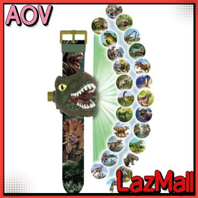 AOV Kids Electronic Digital Dinosaur Projection Watch Cartoon Dinosaur Pattern Watch Projector Educational Toy