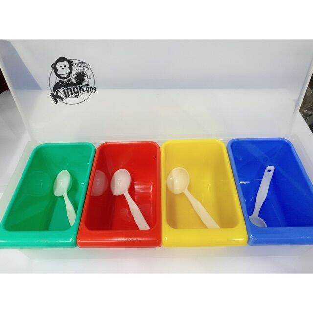 【Ready Stock】 Plastic condiments container with devider Lazada PH