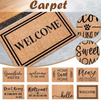 ☒ hot Coir Welcome Mats For Front Door Funny Door Mats Outside Entrance Doormat Rug Kitchen Carpet Decorative Colorful Home Decor