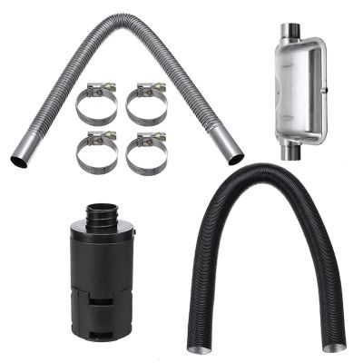 8 Pcs Universal Car Consumables Accessories Air Diesel Heater 24mm Exhaust Silencer + 25mm Filter Accessory For Air Diesel Heater