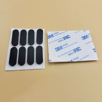 10pcs Black Oval Self Adhesive Silicone Feet Pads Cabinet Bumpers Door Rubber Damper Buffer Stop Cushion Furniture Table Mats Decorative Door Stops