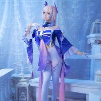 Game Genshin Impact Kokomi Cosplay Costume Sangonomiya Kokomi y Women Halloween Party Fancy Dress Outfit