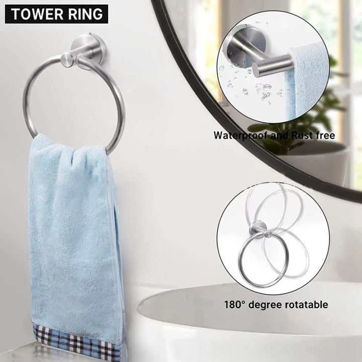 towel-bar-set-no-punch-coat-hook-set-9-piece-black-bathroom-hardware-set-towel-bar-set-bathroom-wall-towel-rack