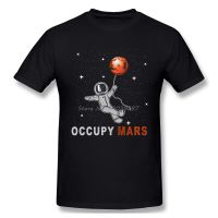 Human Future Anime Clothes Design Occupy Mars 2026 Human In Mars Cotton Camiseta Men T-Shirt  Fly To The Moon