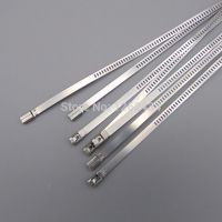 100pcs 4.6*450 STAINLESS STEEL CABLE TIES stainless steel tie bar  4.6*450mm Cable Management