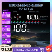 ✿₪ M19 GPS HUD2 Speedometer Car HUD Altitude Time Head Up Display Mileage Fatigue Driving Alert Digital MPH KMH