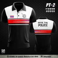 Summer PT-2 เสื้อโปโลตำรวจ งานพิมพ์ลาย fashion polo shirt