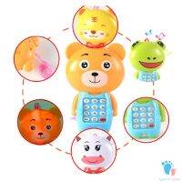 【Witty】Electronic Toy Phone Musical Cartoon Phone With 12 MusicLight For KidsChildren