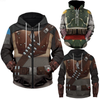 【Ready stock】2023 New StyleJango Fett Cosplay Sith Trooper Costume Sweatshirt Zipper Hoodie Unisex Jacket Coat{trading up}