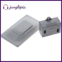 JUNGLEPIA Plastic Self-Generating สวิตช์ไร้สาย10แอมป์110โวลต์ (AC) สวิตช์สายไฟฟรีรีโมทคอนโทรลแบบพกพาสวิตช์ไฟส่องสว่างควบคุมจากระยะไกลสีขาวช่างไฟฟ้า