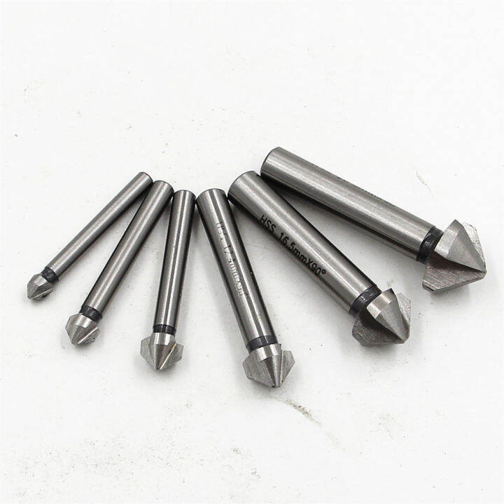 dhh-ddpj6pcs-speed-drills-titanium-3-flute-90-degree-hss-metals-titanium-three-edge-chamfer-chamfering-drill-bit-set-drilling-mill-drill