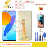 FWDGVY 6.5จอแสดงผลหน้าจอด้านหน้าต้นฉบับสำหรับ Huawei Honor X8 5G VNE-N41 LCD + ฟรีเครื่องมือซ่อมของขวัญ + กระจกเทมเปอร์1ชิ้น