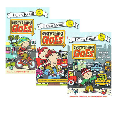 English original my first I can read transportation everything goes Volume 3 graded reading to improve cognition Book parent-child interaction co reading advance education picture book