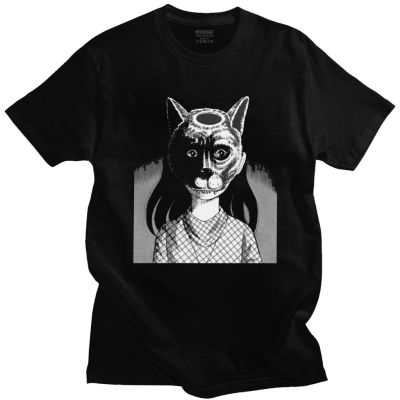 T-shirt เสื้อยืด ผ้าฝ้าย พิมพ์ลายอนิเมะ Junji Ito Horror Manga แฟชั่นฤดูร้อน สไตล์ฮาราจูกุ สําหรับผู้ชายS-5XL  9IZE