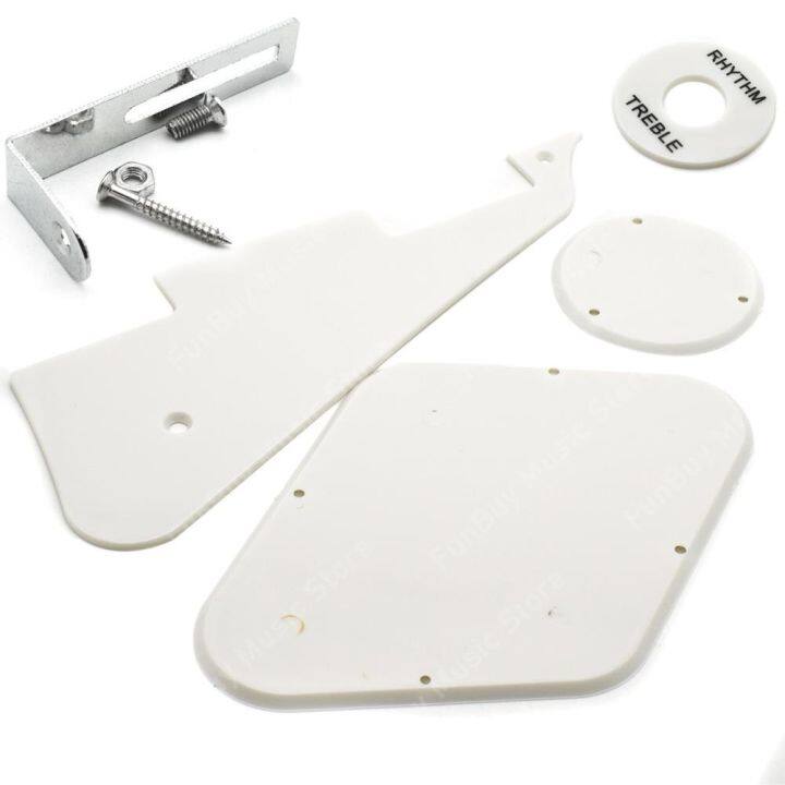 lp-electric-guitar-pickguard-plate-pickguard-cavity-switch-covers-with-bracket-black-white-cream-electric-guitar-parts