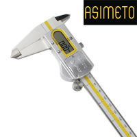 Asimeto เวอร์เนียดิจิตอลกันน้ำ ปุ่มโลหะ (IP67 Waterproof Digital Caliper) 0-150 มม, 0-200 มม, 0-300 มม