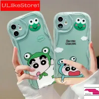 เคสสำหรับ iPhone 15 14 13 12 11 Pro Max X XR Xs Max 8 7 6S Plus SE 2020 Set Kodok การ์ตูน Xiaoxin เคสนิ่มใส่โทรศัพท์ TPU Cove